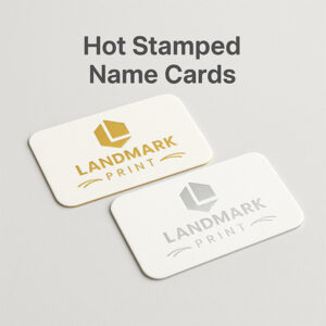 Hot Stamped Name Card Print